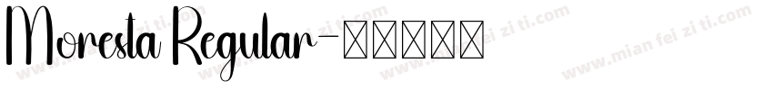 Moresta Regular字体转换